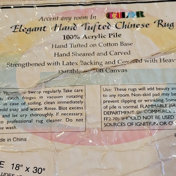 Hand Tufted Chinese Rug - Picture 4 of 5